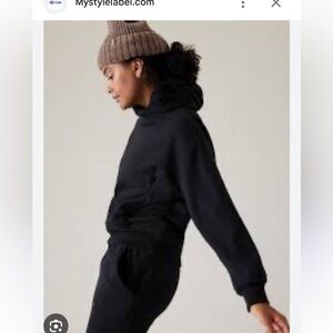 Athleta Cozy Karma hoodie and drawstring pants with zip ankles. Selling as set.